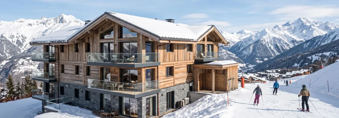 Luxury ski-in/ski-out residence in Courchevel with direct access to ski slopes